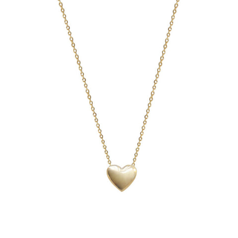 The 925 Silver-Plated 14K Gold Love Pendant Necklace displayed on a whiteboard background to emphasize its beauty and details